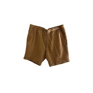 Goodfellow & Co Tan Cotton/Linen Blend Pull On Shorts - Size Medium